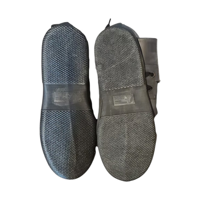 WATERPROOF RUBBER OVERBOOTS - CHEMICAL PROTECTION - BELGIAN ARMY MILITARY SURPLUS - LIKE NEW