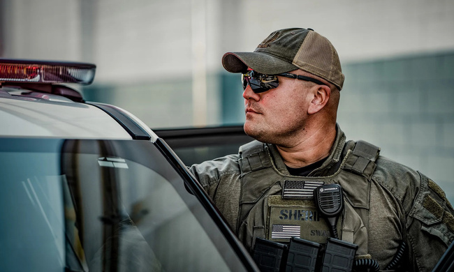 BALLISTIC SUNGLASSES - SABER ADVANCED - WILEY X - GREY