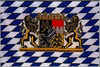 ZÁSZLÓ 30 x 46 cm A SZŐLŐSZERELÉSBEN BAVARIA HERALDRY & LIONS