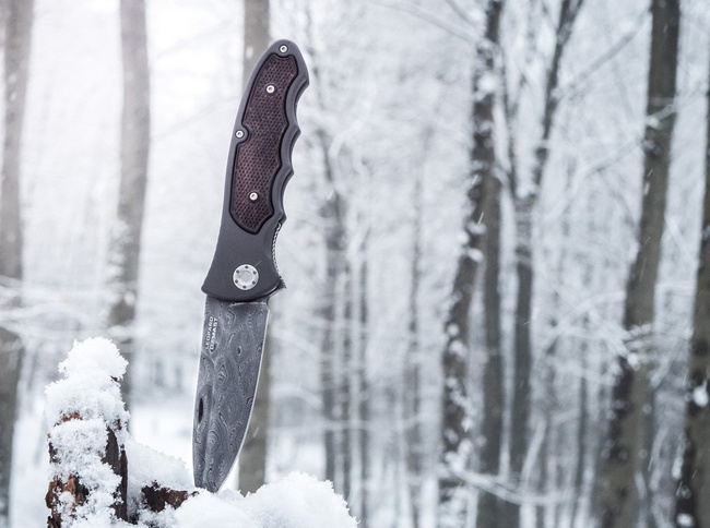 "LEOPARD-DAMASCUS III 42" Zsebkés - BOKER