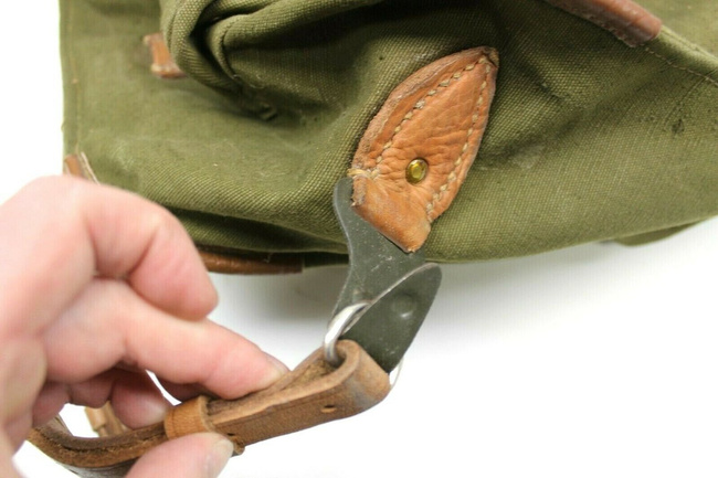 Military Olive Romanian Retro Rucksack - RSR Romanian army - OD Green - In good condition