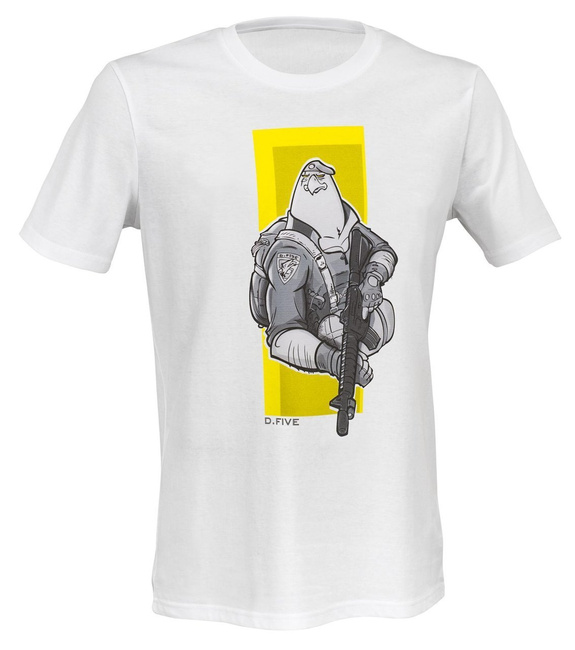 PRINTED T-SHIRT - EAGLE PARATROOPER - D.FIVE - WHITE