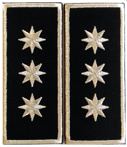 Embroidered local police badge