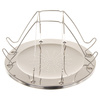 Camping toaster, foldable, for 4 slices, with tongs