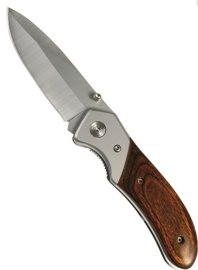 One-hand Knife With Wooden Grip
