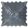 METAL BADGE "RANK STAR" - GREY - LIKE NEW