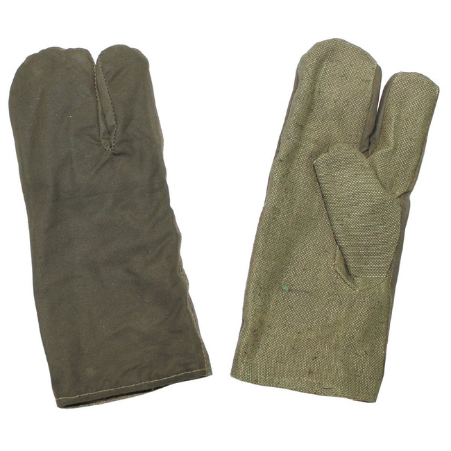ARMY WORK GLOVES - OD GREEN - MILITARY SURPLUS - LIKE NEW