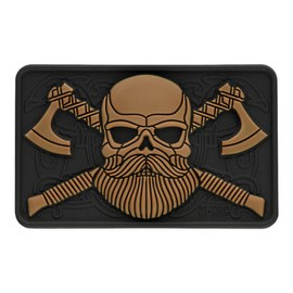 JELVÉNY SZAKÁLLAS KOPONYA 3D PVC - FEKETE/COYOTE - M-TAC