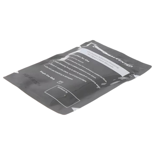 Szellőztetett mellkasi tömítés a sürgősségi sebellátáshoz