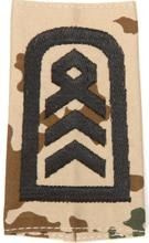 EMBLÉMA - GERMAN ARMY TROPICAL CAMO/BLACK SHOULDER LOOPS ´OBERSTABSFELDWEBEL´