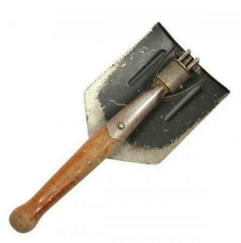 Foldable Military Shovel, Romanian Army Surplus - Used