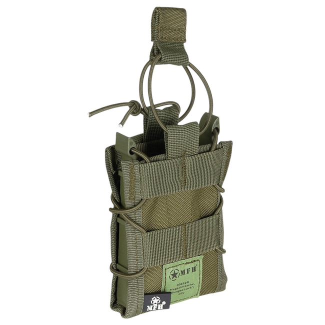 MAGAZINE POUCH - BUNGEE LOCK - OD GREEN - MFH