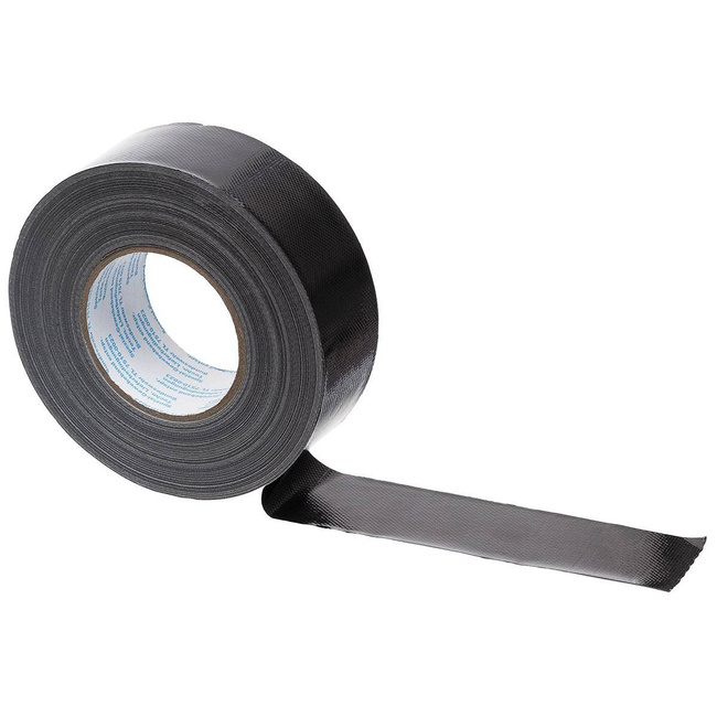 BUNDESWEHR FABRIC TAPE - GERMAN ARMY - MFH® - BLACK - 50 MM/50 M