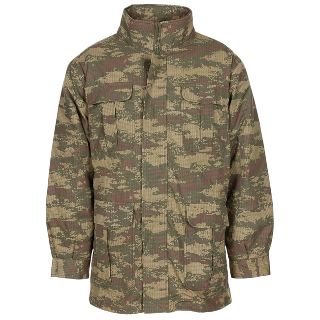 TEREP PARKA KABÁT BÉLÉSSEL - MODELL M2008 - RIP STOP - KATONAI TÖBBLET TÖRÖK HADSEREG - TEREPSZÍNŰ - HASZNÁLT - HASZNÁLT