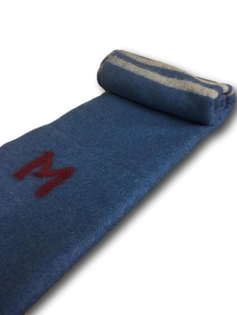 TISZTA GYAPJÚ VINTAGE TAKARÓ - 140x210 CM - ROMÁN HADSEREG KATONAI FELESLEG - HASZNÁLT