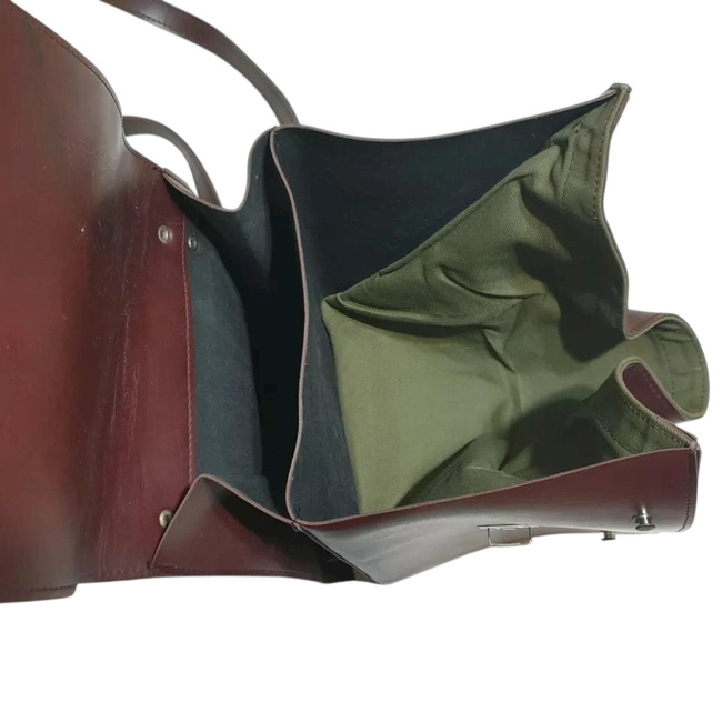 Bortérkép Táska - Katonai Porthart RSR Korszak - Tiszt - Román Hadsereg Katonai Felesleg - Barna - Újszerű