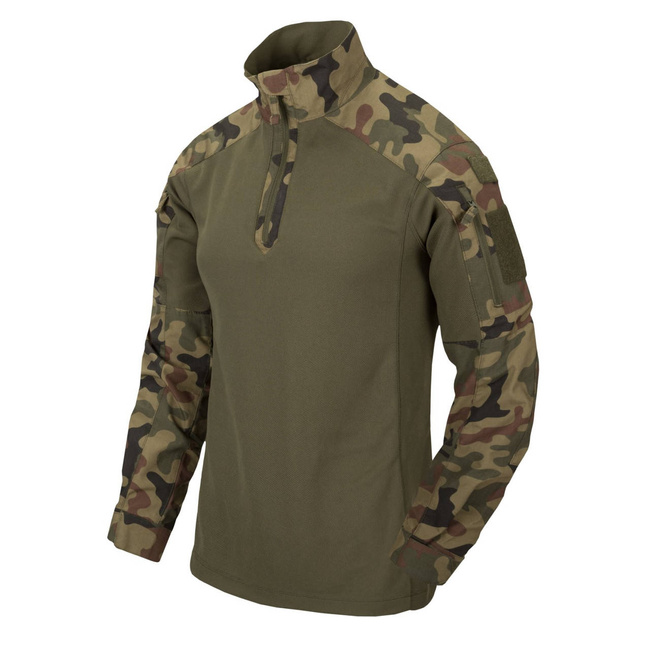 MCDU COMBAT SHIRT - NYCO RIPSTOP - PL WOODLAND/OLIVE GREEN - HELIKON TEX