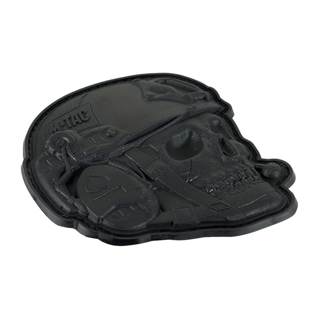OPERATOR SKULL JELVÉNY - 3D PVC - FEKETE - M-TAC