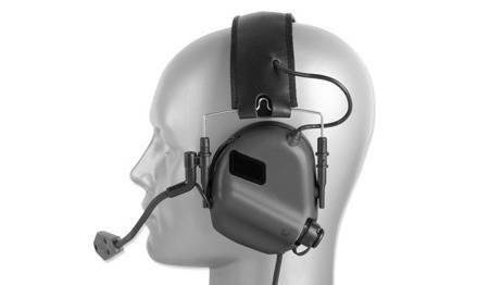 EARMOR - Hallókészülék Fültok EARMUFF WITH AUX INPUT M32 - fekete