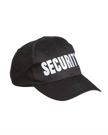 BLACK SECURITY BASEBALL CAP