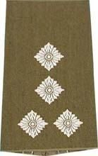 EMBLÉMA - GERMAN ARMY O.D./SILVER SHOULDER LOOPS ´STABSHAUPTMANN´