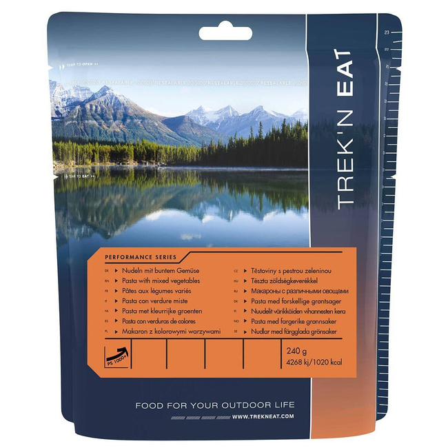 TÉSZTA VEGYES ZÖLDSÉGEKKEL, PS - 240 G - TREK 'N EAT - MFH