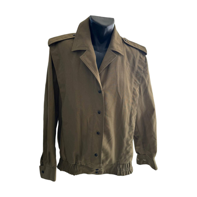 LADIES NON-COMMISSIONED OFFICERS SUIT WITH SKIRT AND TROUSERS - MILITARY SURPLUS ROMANIAN ARMY - OD GREEN - LIKE NEW