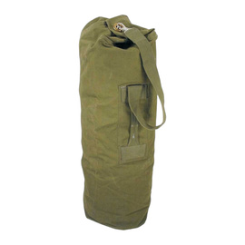 DUFFLE BAG - 80 L - DUTCH ARMY MILITARY SURPLUS - OD GREEN - USED