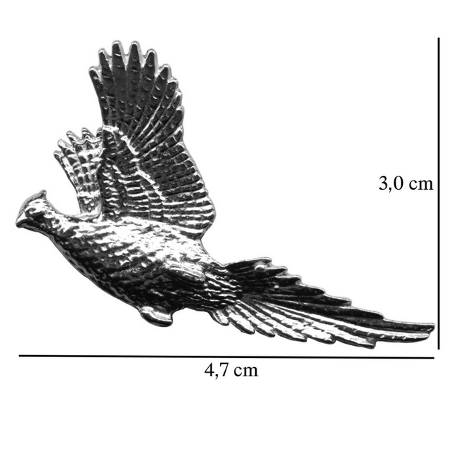 Vadászkalap Tű - Fácán 2 - Ezüst