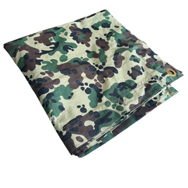 SÁTOR TARPAULIN PLASH-PALATKA Esőköpeny/SZÉLTER FÉL - 180 x 180 CM - DALMÁTI MOZAIC CAMO - ROMÁN KATONAI HADITECHNIKAI FELSZERELÉS - HASZNÁLT