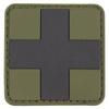 3D ''ELSŐSEGÉLY'' EMBLÉMA PATCH - ZŐLD OD / FEKETE - MFH