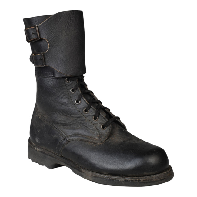 Vintage Rare Combat Military Boots - Croatian Army Military Surplus - Black - In Good Condition