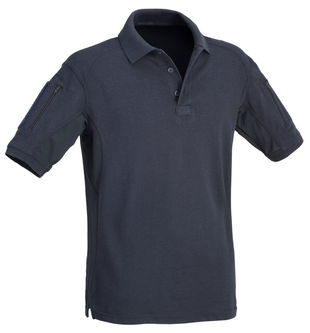 TACTICAL POLO T-SHIRT WITH POCKETS - DEFCON 5® - NAVY BLUE