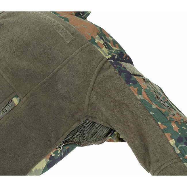 MFH "COMBAT" KABÁT - FLEECE - BW CAMO