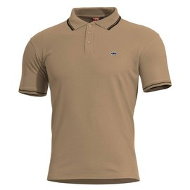 GALLÉROS PÓLÓ - ANIKETOS STRIPES - Pentagon® - TAN BARNA