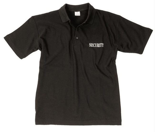 BLACK SECURITY POLO SHIRT