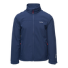 LINGEN SOFTSHELL KABÁT FÉRFIAKNAK - NAVY KÉK/ PIROS-NARANCSSÁRGA - MAGNUM