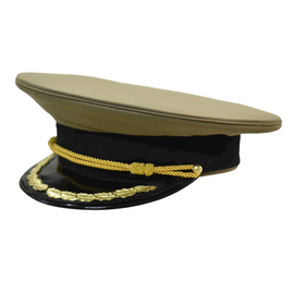 RSR OFFICER CAP - ARTILLERY/TECHNICAL - ROMANIAN ARMY MILITARY SURPLUS - OD GREEN - LIKE NEW