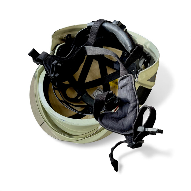 Tűzoltó/motoros sisak - Bullard Magma/MSA - Német hadsereg katonai felesleg - Használt