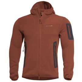 FLEECE KAPUCNIS PULÓVER CIPZÁRRAL - "FALCON PRO" - PENTAGON® - Piros Tégla