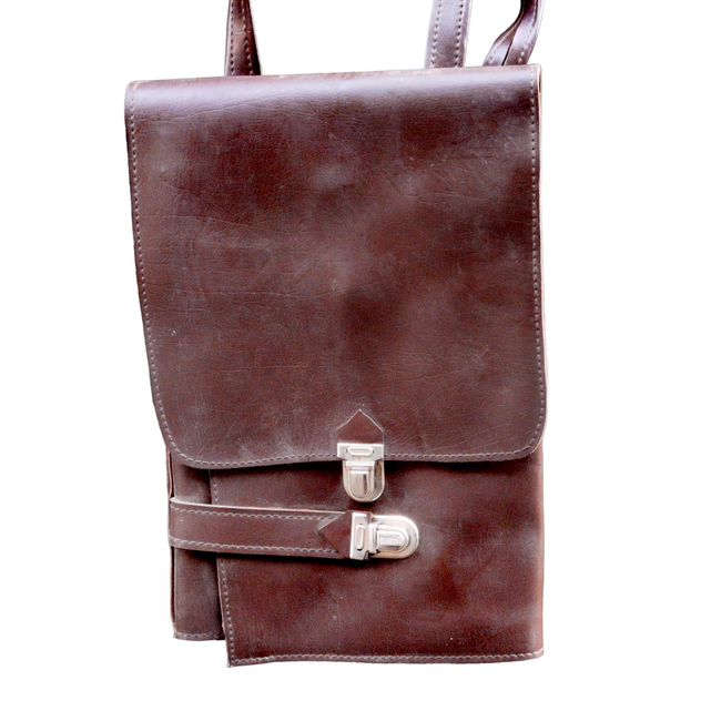 Műbőr táska - térkép taska az RSR időszakból - Surplus Román hadsereg - Mint ÚJ