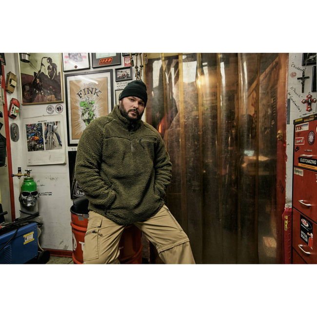 Teddyfleece Troyer pulóver - olive - Brandit