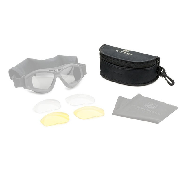 Mikroszálas béléssel ellátott tok Revision Bullet Ant védőszemüveghez - Brit Hadsereg katonai surplus - Fekete - Jó állapotban