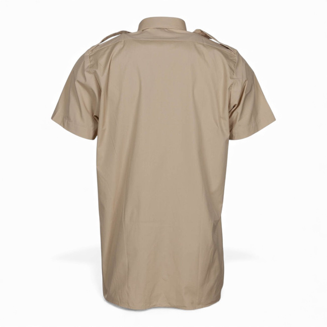 Short-Sleeved Shirt - British Army Military Surplus - Beige - Used