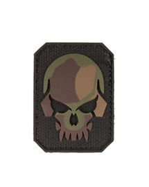 CAMO PVC SKULL 3D PATCH W. HOOK and LOOP CLOSURE SM