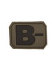 3D BLOOD TYPE PATCH - Mil-Tec® - OD GREEN - B NEG