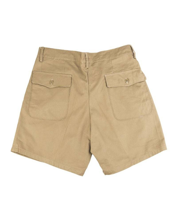 COTTON SHORTS - KHAKI - ITALIAN MILITARY SURPLUS - USED - SIZES 42-52