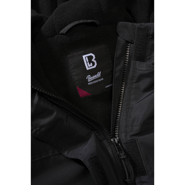 LADIES JACKET - FRONTZIP WINDBREAKER - BLACK - BRANDIT