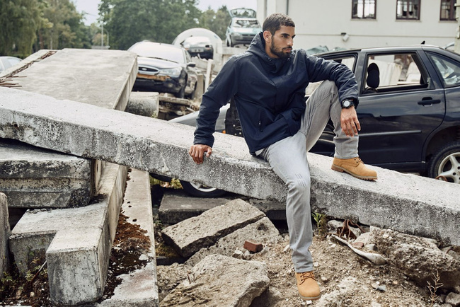 SZÉLDZSEKI ELÜLSŐ CIPZÁRRAL - SÖTÉTKÉK - BRANDIT