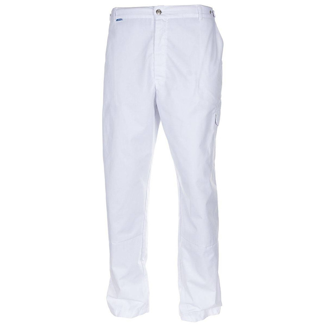 WORK PANTS - WHITE - NETHERLANDS MILITARY SURPLUS - USED